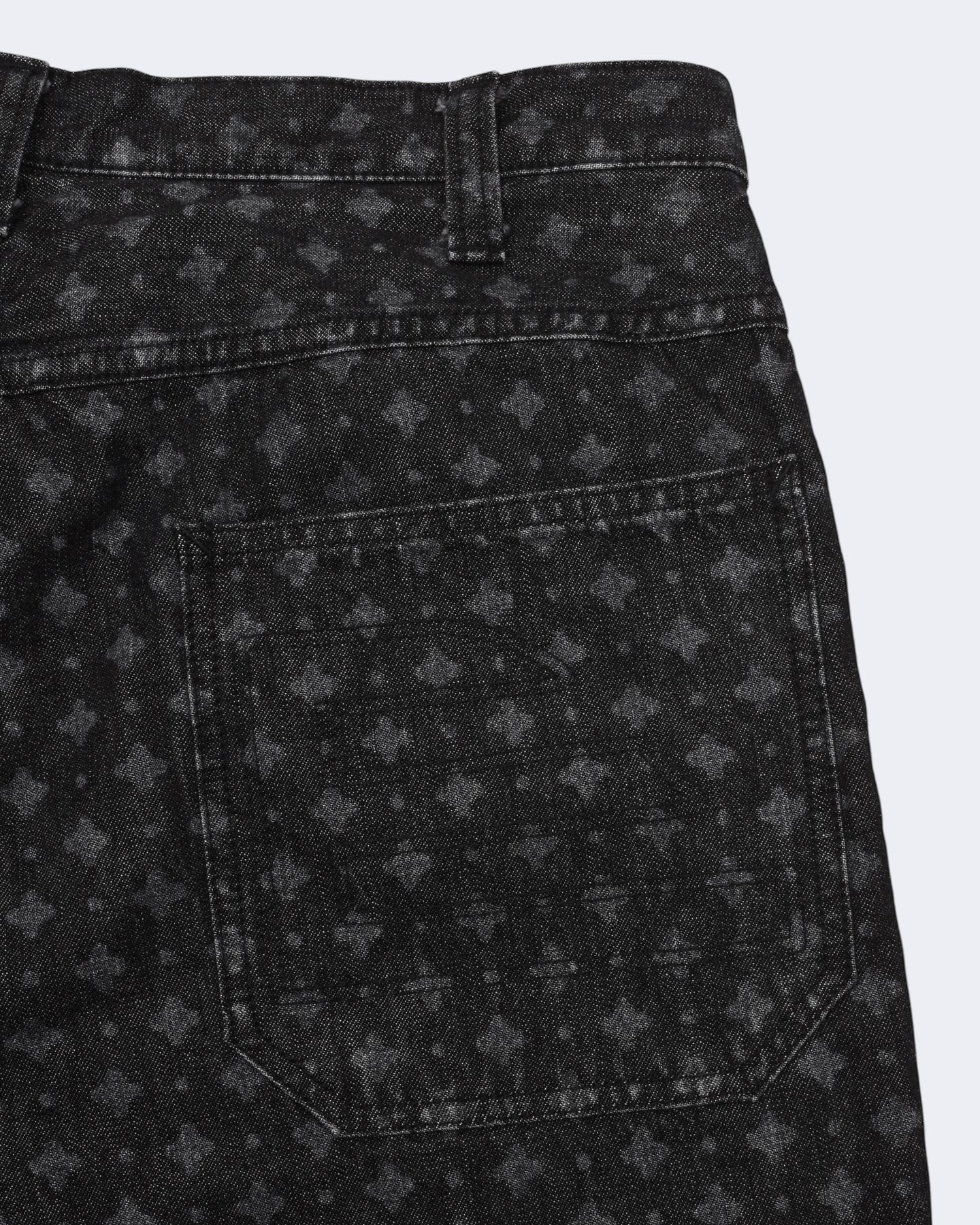 WASHED DENIM PANTS
